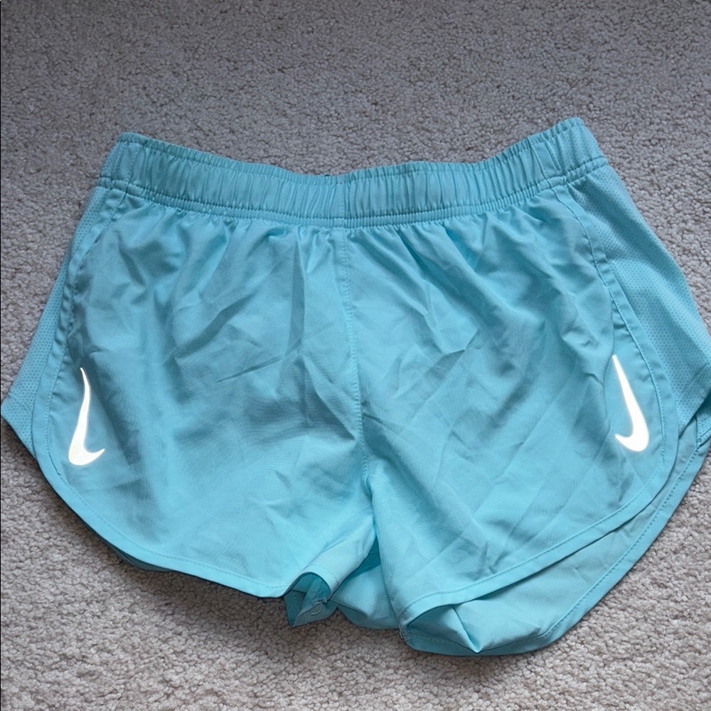 Nike Women's Light Blue Athletic Shorts